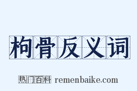 枸骨反义词是什么意思的图片